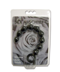 S&M Black Silicone Anal Beads