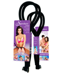 Sportsheets Twisted Love Ties - Black