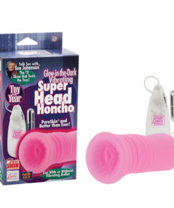 Sue Johanson Glow-in-the-Dark Vibrating Super Head Honcho - Pink