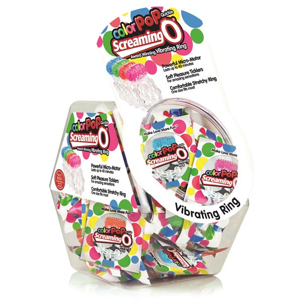 Screaming O Colour Pop Quickie Basic Ring in Candy Bowl Display (48)