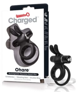 Screaming O Charged Ohare Vibrating Cock Ring - Black