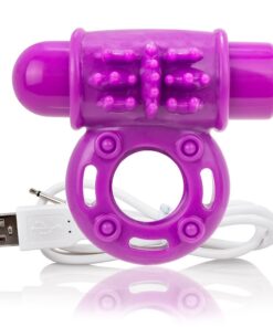 Screaming O Charged OWow Vibrating Cock Ring - Purple