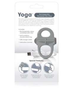Screaming O Charged Yoga Vibrating Cock Ring - Grey