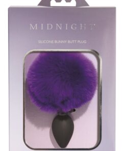 Midnight Silicone Bunny Butt Plug