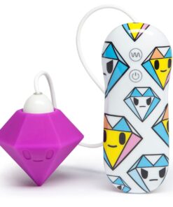 Tokidoki 10 Function Silicone Clitoral Vibrator Solitaire Purple Dimond