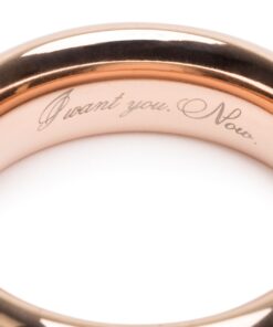 Fifty Shades Freed I Want You. Now. Steel Love Ring