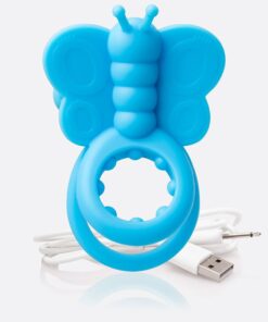 Screaming O Charged Monarch Wearable Butterfly Vibe - Blue