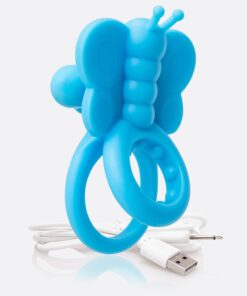 Screaming O Charged Monarch Wearable Butterfly Vibe - Blue