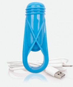Screaming O Charged OYeah! Plus Rechargeable Vibe Ring - Blue