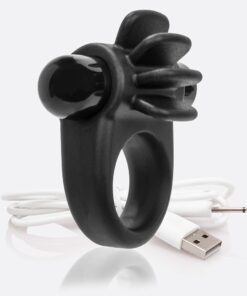 Screaming O Charged Skooch Rechargeable Vibrating Ring - Black