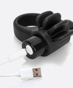 Screaming O Charged Skooch Rechargeable Vibrating Ring - Black