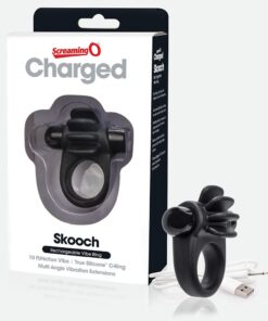 Screaming O Charged Skooch Rechargeable Vibrating Ring - Black