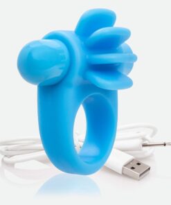 Screaming O Charged Skooch Rechargeable Vibrating Ring - Blue