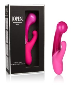 Opal by Jopen Vibrating Glass Massager - Pink