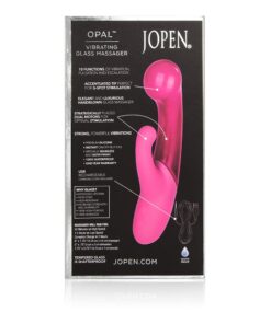 Opal by Jopen Vibrating Glass Massager - Pink