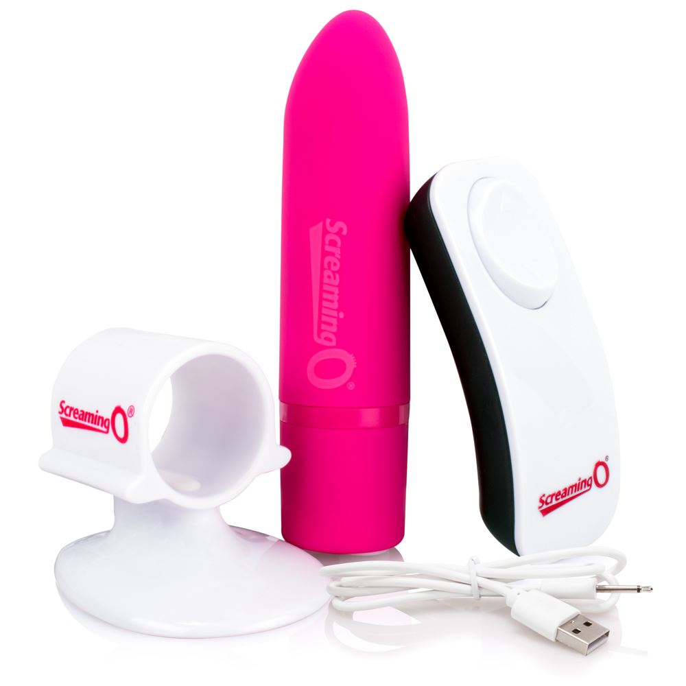 Screaming O Charged Positive Remote Control - Strawberry