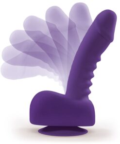 Uprize Remote Control Rising 6 Inch Vibrating Realistic Dildo Purple