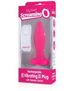 My Secret Screaming O Rechargeable Remote Control Vibrating Plug - Pink
