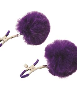 Sincerely Fur Nipple Clips - Purple