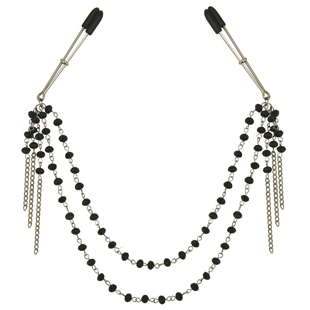 Sincerely Black Jewelled Nipple Clips