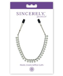 Sincerely Pearl Chain Nipple Clips