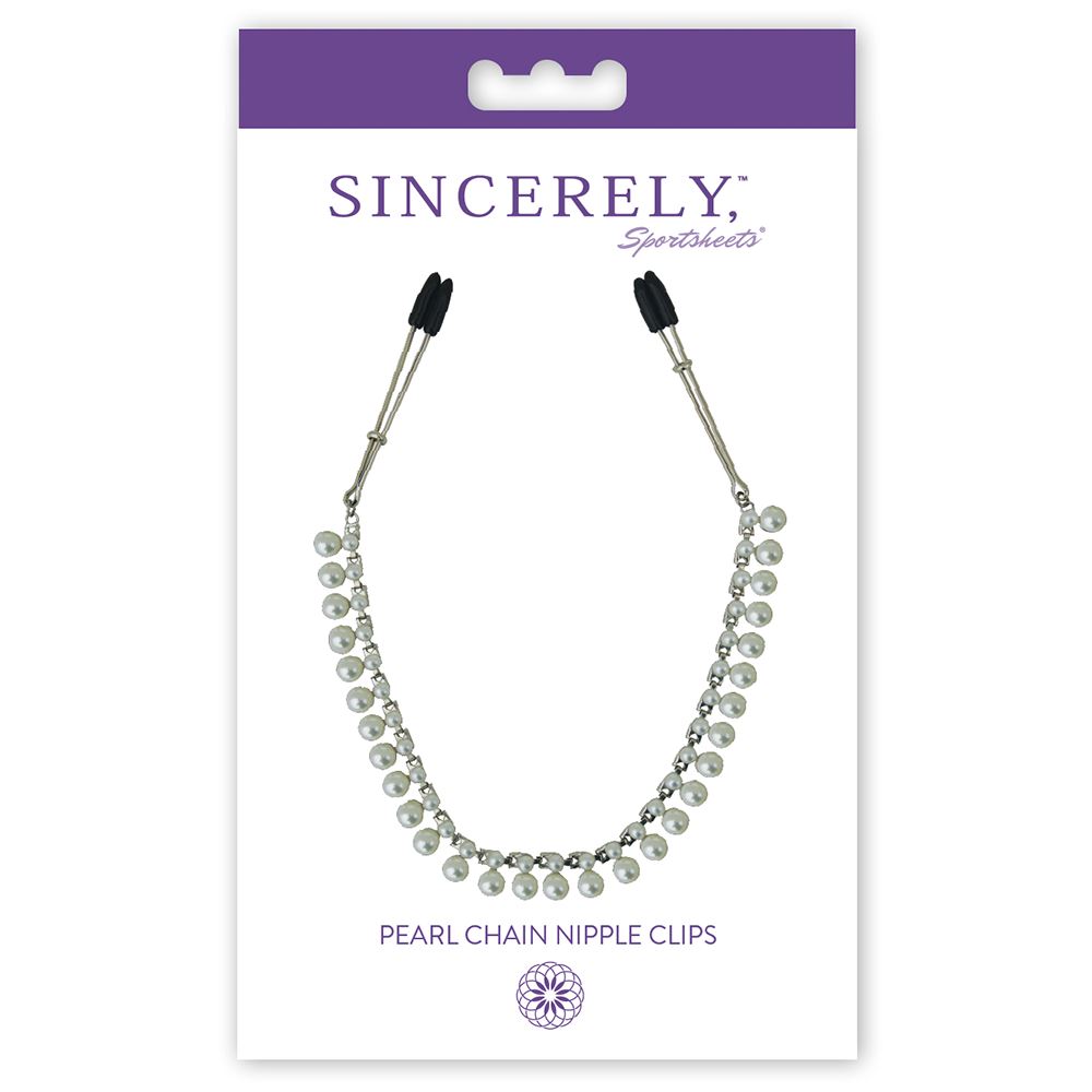 Sincerely Pearl Chain Nipple Clips