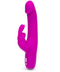 Happy Rabbit Slimline Realistic USB Rechargeable Rabbit Vibrator Purple