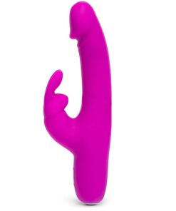 Happy Rabbit Slimline Realistic USB Rechargeable Rabbit Vibrator Purple
