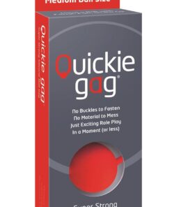 Quickie Gag Medium Ball - Red
