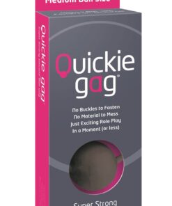 Quickie Gag Medium Ball - Black