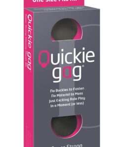 Quickie Gag Mouth Bit - Black (One Size)