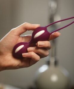 Fun Factory Smartballs Duo - White/Grape - Kegel Ball