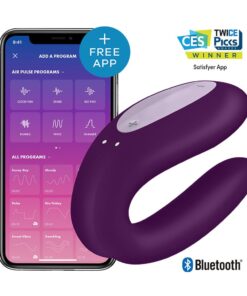 Satisfyer App Enabled Double Joy - Lilac