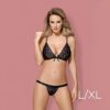 Obsessive - 854-SET-1 set 2-pcs L/XL - Black
