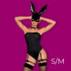 Obsessive - Bunny costume S/M - Black
