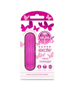Skins Super Excite Rechargeable Pink Bullet – 10 Functions