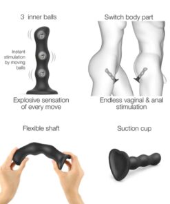 Strap On Me – Dildo Geisha Balls – XL – Black