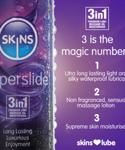 Skins Superslide Silicone Based Lubricant 4.4 fl oz (130ml)