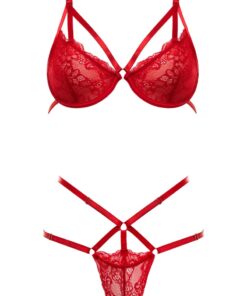 Oh La La Cheri – Alix 2Pc Bra Set – S/M – Red