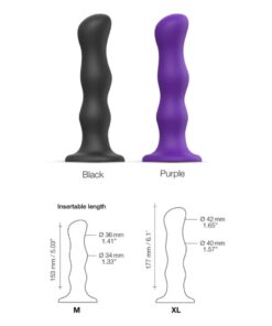 Strap On Me – Dildo Geisha Balls – Medium – Purple