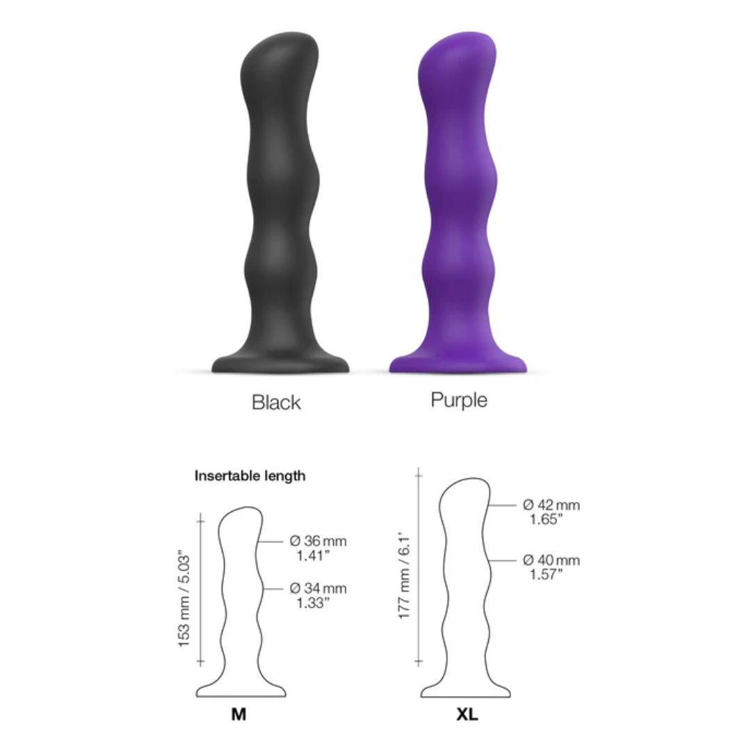 Strap On Me – Dildo Geisha Balls – Medium – Purple