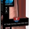 Pipedream – King Cock Plus – 8″ Triple Density Fat Cock with Balls – Light