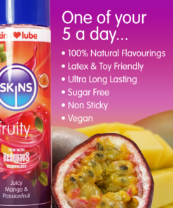 Skins Mango & Passionfruit Water Based Lubricant 4.4 fl oz (130ml)