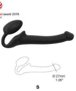 Strap On Me – Semi-Realistic Bendable Strap-On Black – S