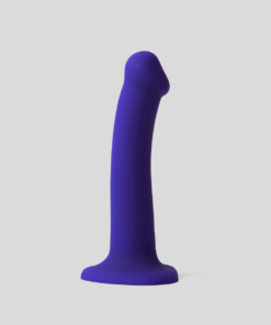 Strap On Me – Glow-LED Dildo Purple – M