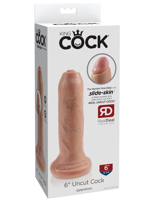 Pipedream – King Cock – 6″ Uncut – Light