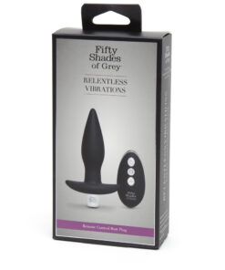 Fifty Shades of Grey Relentless Vibrations Remote Control Butt Plug