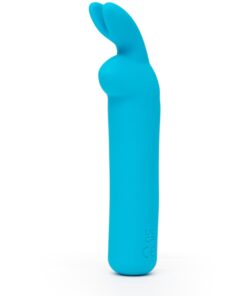 Happy Rabbit Rechargeable Vibrating Bullet - Blue