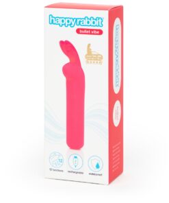 Happy Rabbit Rechargeable Vibrating Bullet - Pink