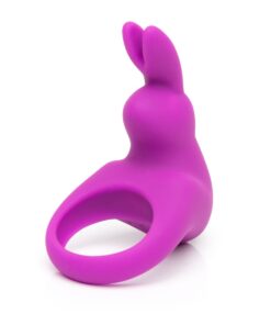 Happy Rabbit Rechargeable Vibrating Rabbit Cock Ring - Purple